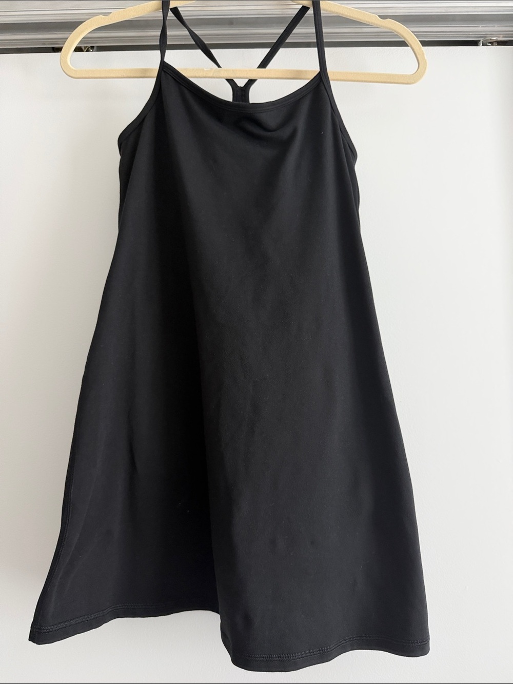 Black A-Line Spaghetti Strap Dress